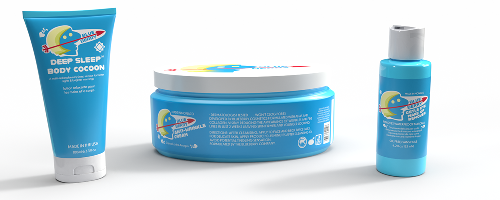 Blueberry Bottle Mockup