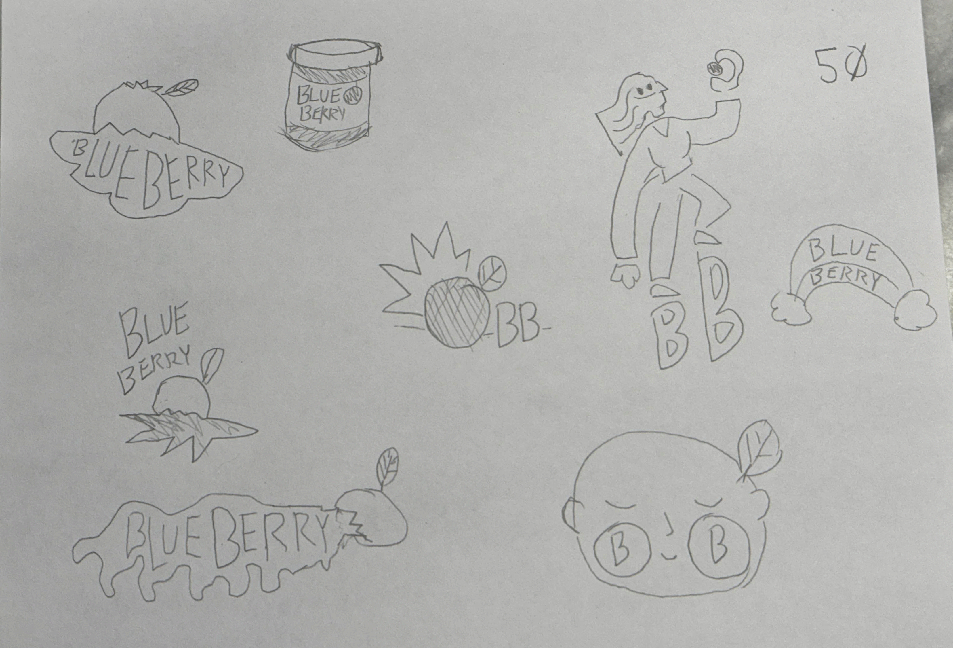 Blueberry Sketch Sheet 5