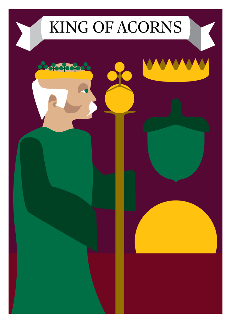 Playing Card Render Acorn King